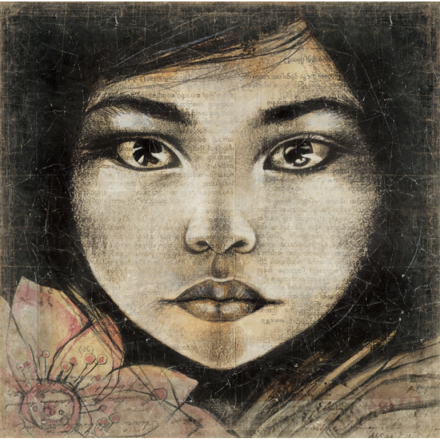 LUMIERE DE BIRMANIE (120x120cm) LUMIERE DE BIRMANIE (120x120cm)